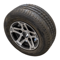 IŠPARDAVIMAS Sustiprintas priekabos ratas LINGLONG PADANGA 195/55 R10C 98/96N ALU RATLANKIS UNITRAILER 6Jx10" 5x112 ET:-4