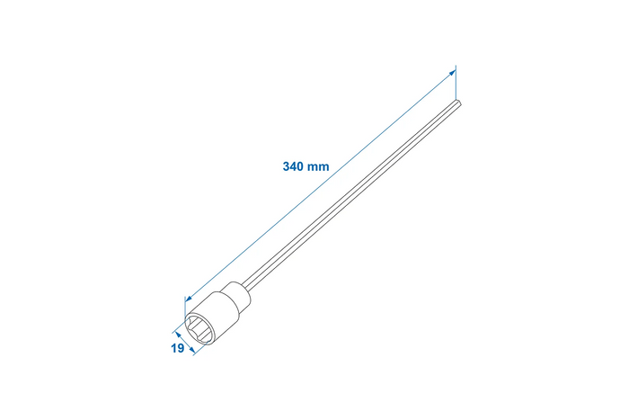 „ProPlus 360030“ ištraukiamas atramos prailginimas 340 mm / 19 mm vežėjo priekabai