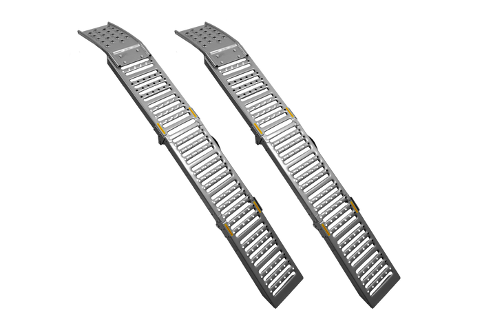 UNITRAILER ALR005 sulankstomos plieninės rampos priekaboms, 200 cm, 500 kg, 2 vnt. komplektas