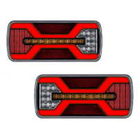 KAMAR X-SPIDER L2430+L2431 galiniai žibintai su bajoneto jungtimi, 5 kontaktų, 7 funkcijos, kairė ir dešinė