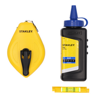 STANLEY STHT47113-0 žymėjimo rinkinys, virvelė + kreida + gulsčiukas