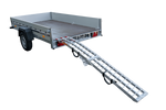 UNITRAILER ALR002 sulankstoma rampa aliumininė priekabai 221 cm 340 kg su diržu